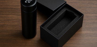 Термос с LED дисплей в луксозна кутия – практично решение за ежедневието
